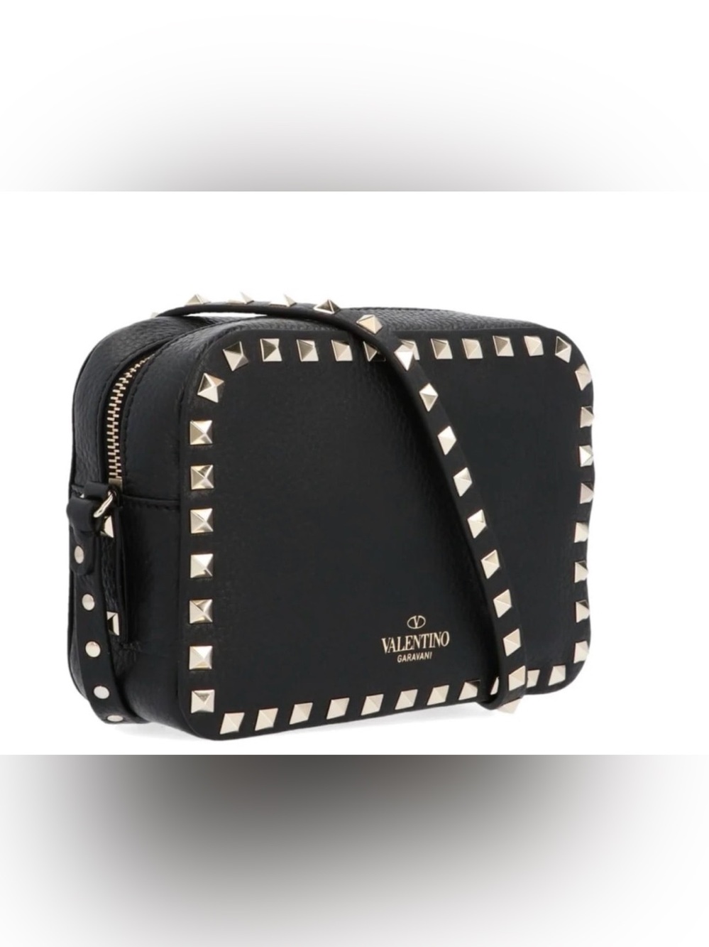Valentino Rockstud Camera Bag in Smooth Leather